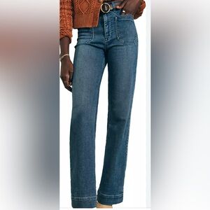 Faherty high rise flare jeans